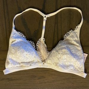 EUC - VS white lace bralette